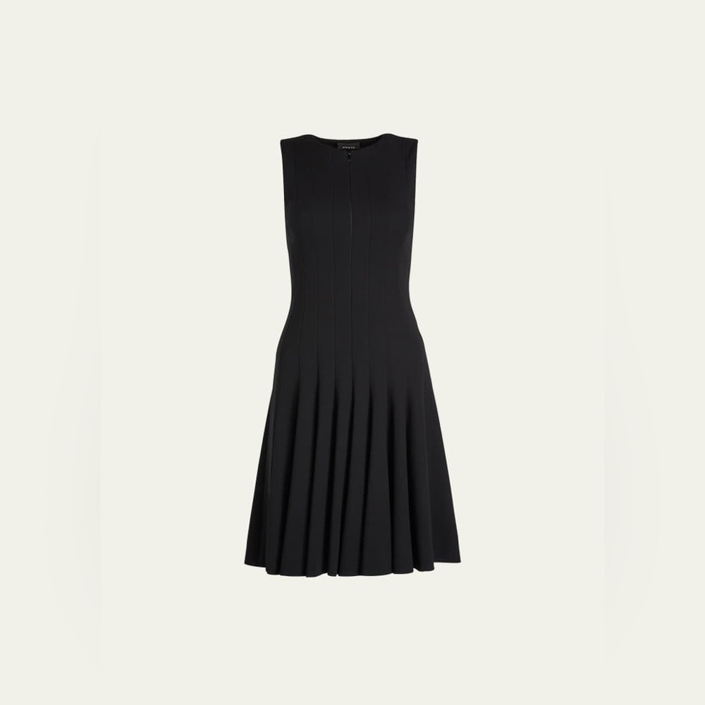 Akris Sleeveless Double Face Wool Front Zip Dress In Black Size US 4 $2,990.00 - Picture 4 of 16